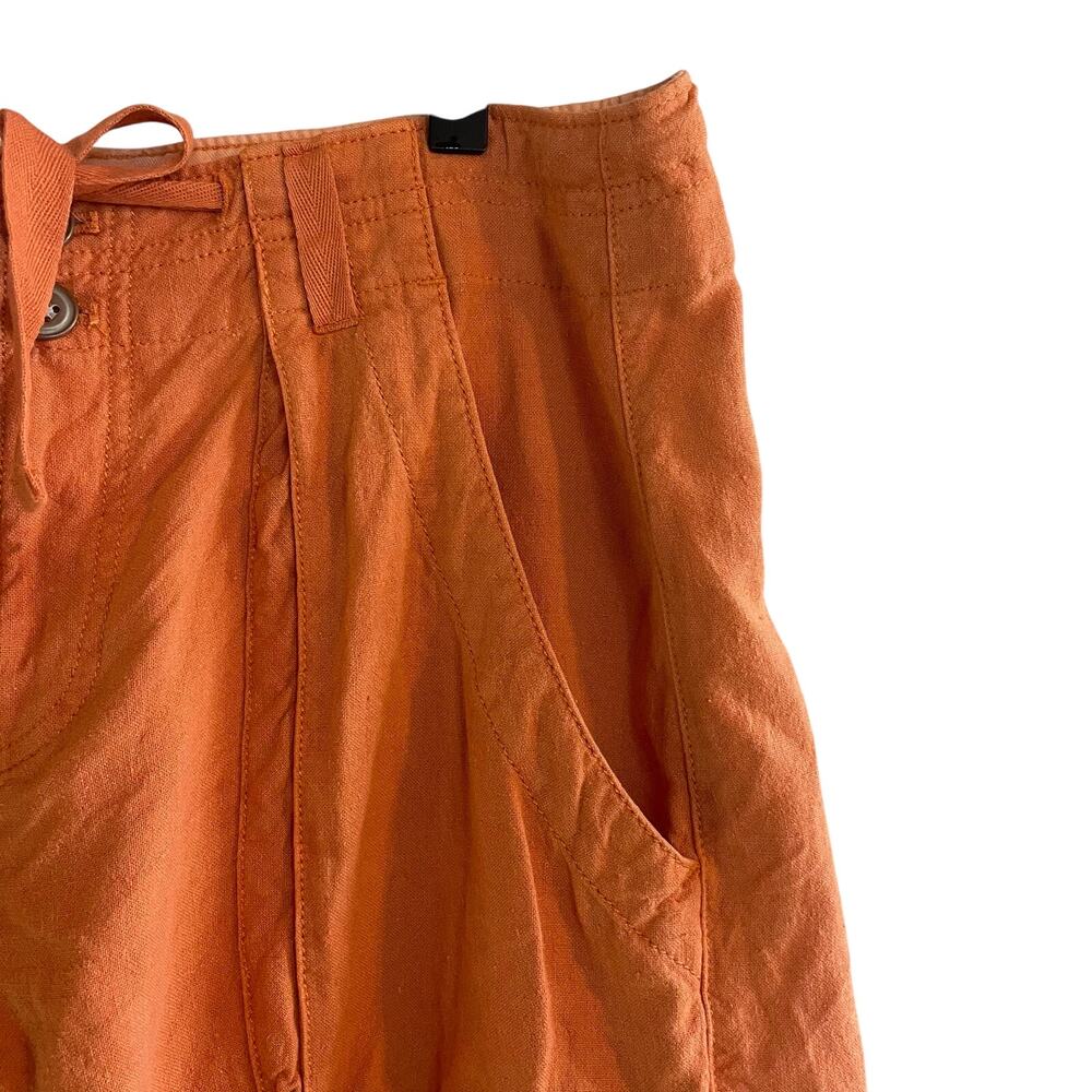 Pilcro Coral Linen Blend Bermuda Summer Shorts size 6 - Picture 3 of 7